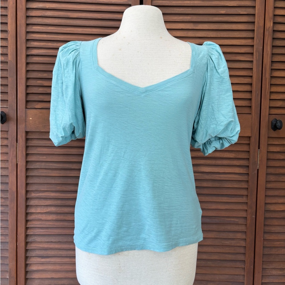Nation LTD Heather Balloon Puff Sleeve Blouse